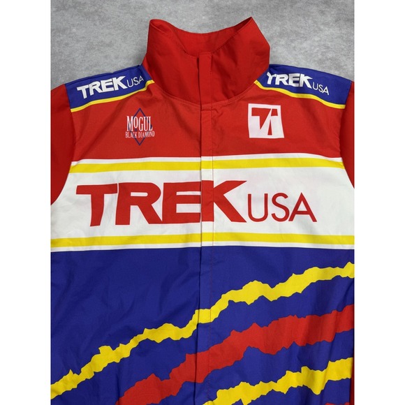 Vintage Trek Jacket Mens Large Gore-Tex Cycling Windbreaker 90s Mogul Black - Picture 2 of 15